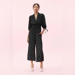 Rebecca Taylor Black Floral Jumpsuit